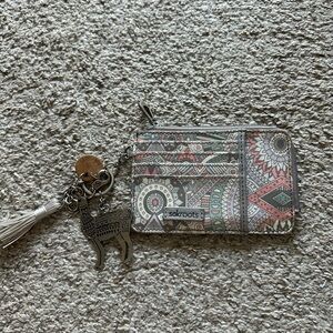 Sakroots Gray and Cream Wallet